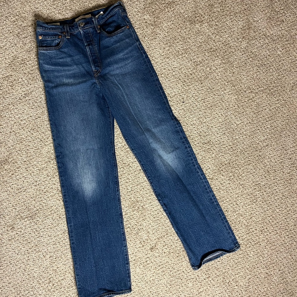 Levi’s Ribcage straight leg denim